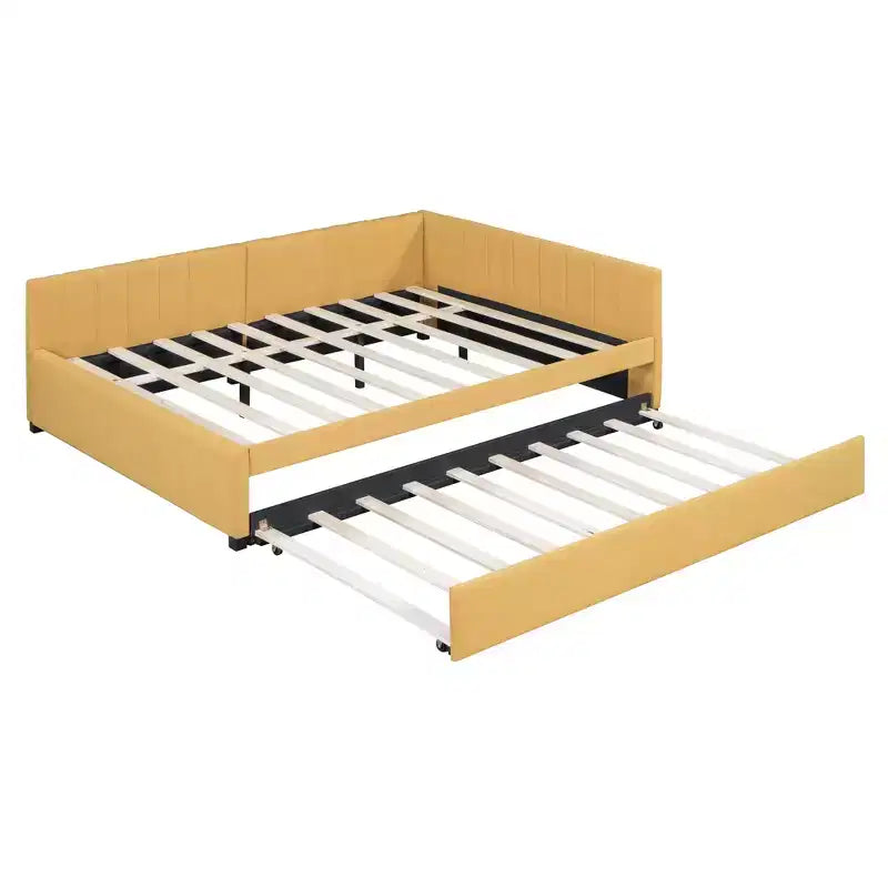 Whisen Daybed Imbottito Matrimoniale con Letto Estraibile e Struttura Divano Letto