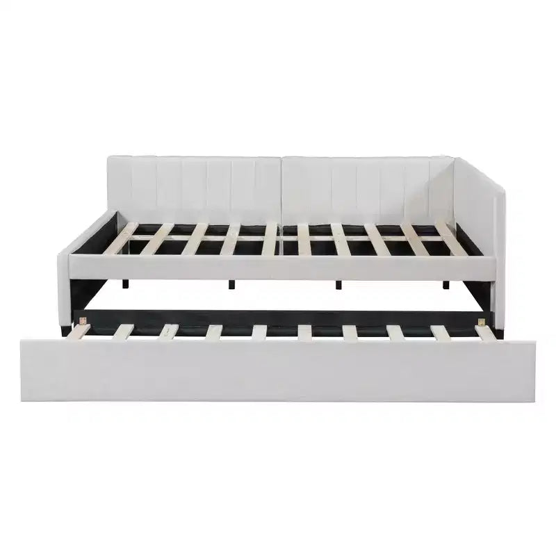 Whisen Daybed Imbottito Matrimoniale con Letto Estraibile e Struttura Divano Letto