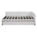 Whisen Daybed Imbottito Matrimoniale con Letto Estraibile e Struttura Divano Letto