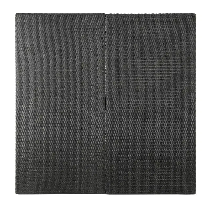 GDFStudio Fiona 64 Tavolo da Pranzo Quadrato per Esterni in Rattan Intrecciato con Struttura in Ferro
