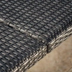 GDFStudio Fiona 64 Tavolo da Pranzo Quadrato per Esterni in Rattan Intrecciato con Struttura in Ferro