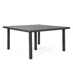 GDFStudio Fiona 64 Tavolo da Pranzo Quadrato per Esterni in Rattan Intrecciato con Struttura in Ferro