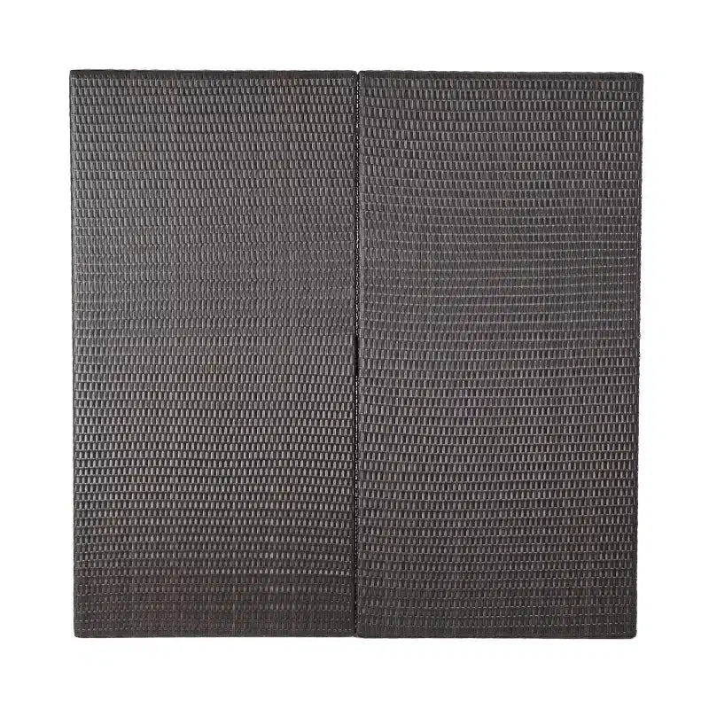 GDFStudio Fiona 64 Tavolo da Pranzo Quadrato per Esterni in Rattan Intrecciato con Struttura in Ferro
