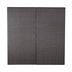 GDFStudio Fiona 64 Tavolo da Pranzo Quadrato per Esterni in Rattan Intrecciato con Struttura in Ferro