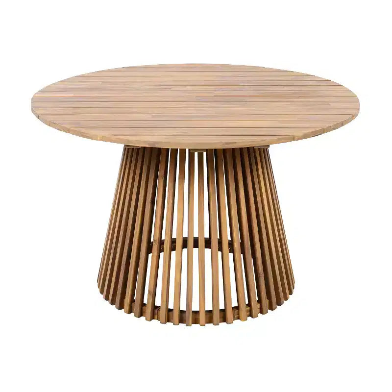 Christopher Knight Home Sivir Set da pranzo da esterno moderno costiero in legno di acacia, 5 pezzi con cuscini
