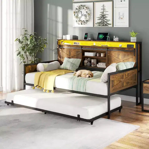 AMERLIFE Twin Daybed with Trundle