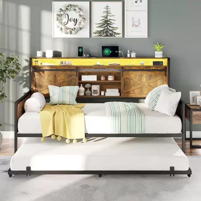 AMERLIFE Divano Letto Singolo con Letto Estraibile