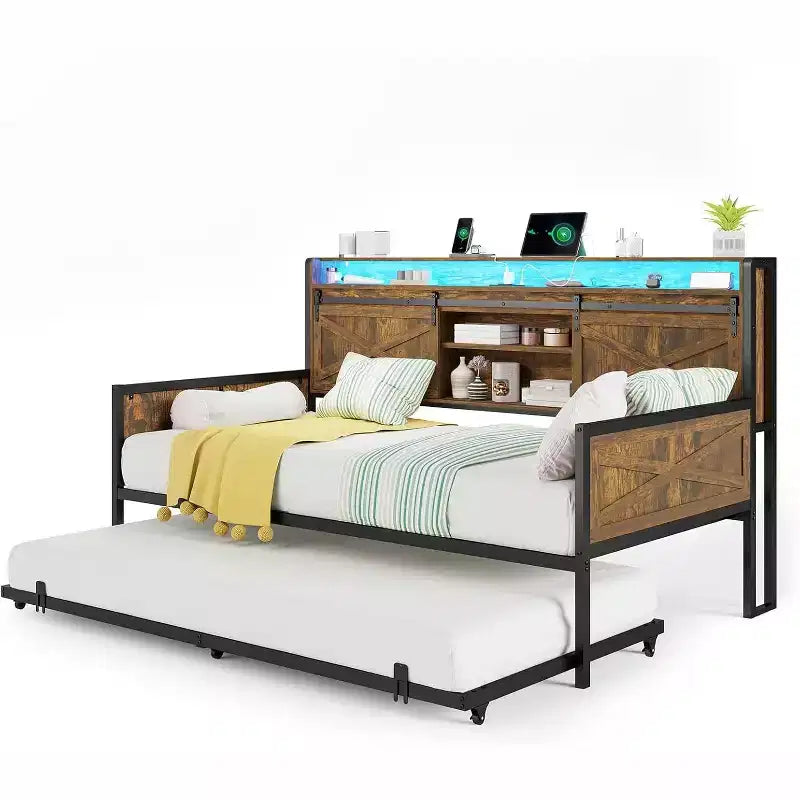 AMERLIFE Divano Letto Singolo con Letto Estraibile