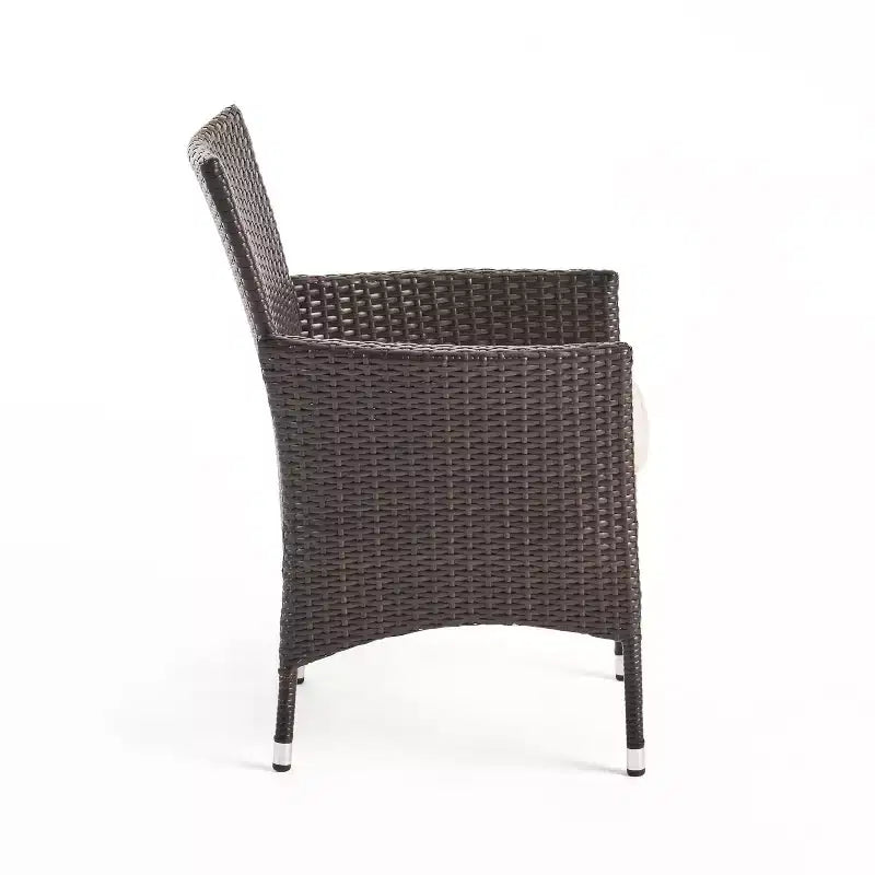 Set da pranzo quadrato Christopher Knight Home Aristo da esterno in vimini, 9 pezzi