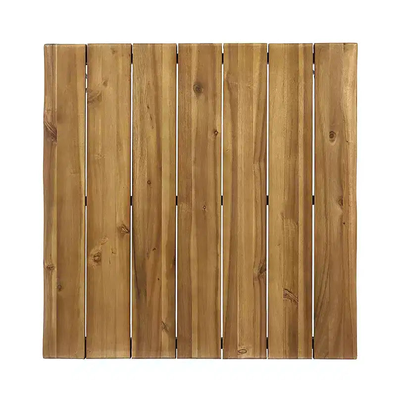 Tavolo da pranzo quadrato GDFStudio Allen da esterno 32,5 in legno di acacia e metallo