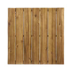 Tavolo da pranzo quadrato GDFStudio Allen da esterno 32,5 in legno di acacia e metallo
