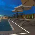 2 Sedie Sdraio da Esterno per Spiaggia, Poltrone Prendisole da Piscina, Reclinabili Regolabili per Ponte, Giardino, Cortile, Balcone, Nero/Tortora/Grigio