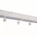 Letto a giorno imbottito Merax Full Size a forma di casetta con strisce LED