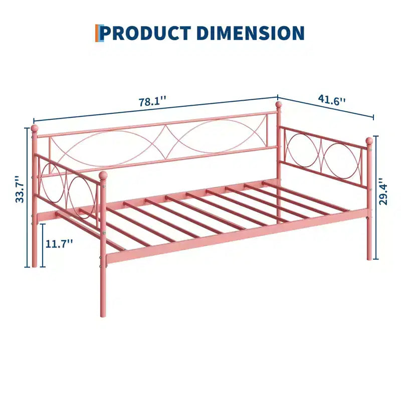 Daybed doppio GustoWave, con supporto a doghe in acciaio