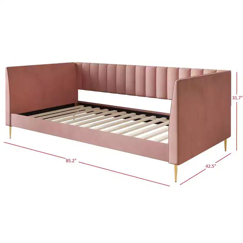 Home Design Maidste Letto a giorno imbottito singolo