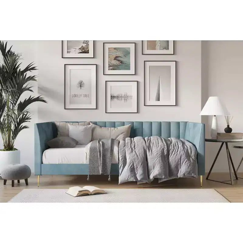 Home Design Maidste Letto a giorno imbottito singolo