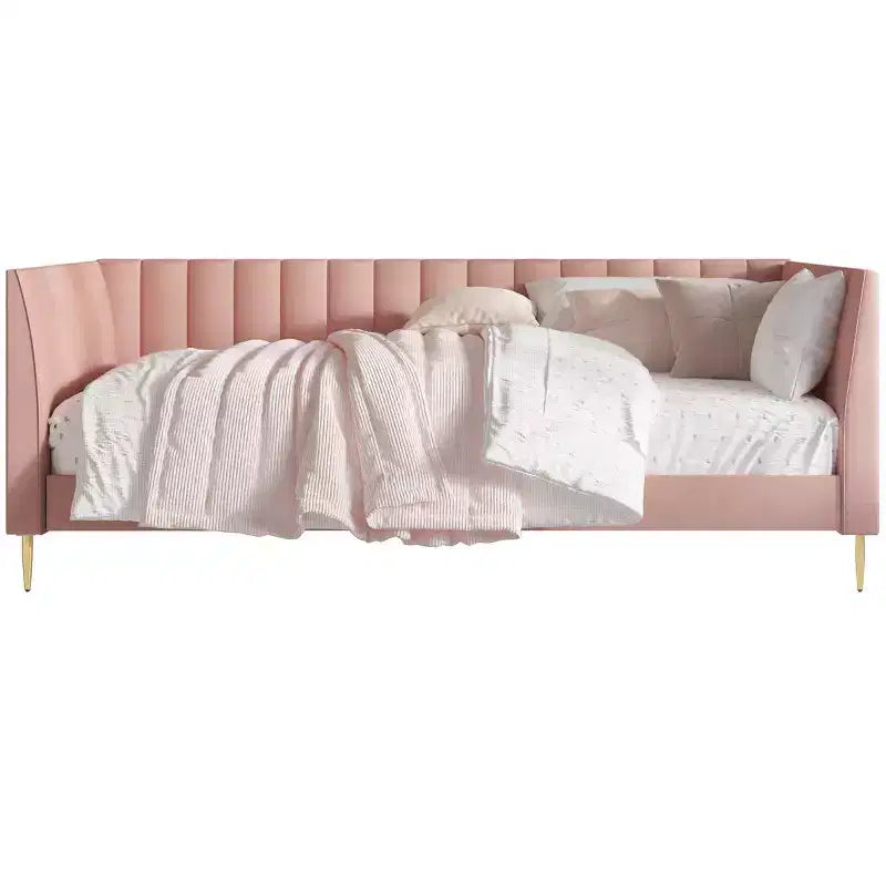 Home Design Maidste Letto a giorno imbottito singolo