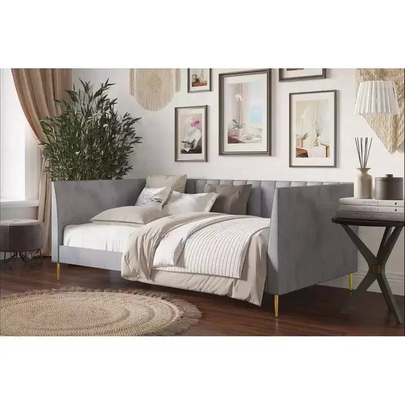 Home Design Maidste Letto a giorno imbottito singolo