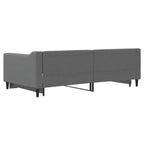 vidaXL Letto a giorno con letto estraibile - Grigio scuro