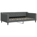 vidaXL Letto a giorno con letto estraibile - Grigio scuro