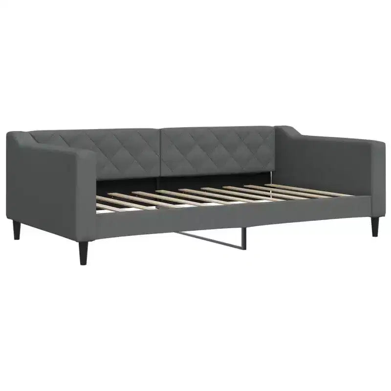 vidaXL Letto a giorno con letto estraibile - Grigio scuro