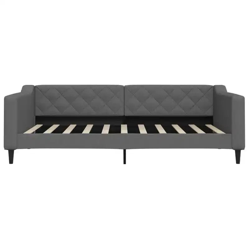 vidaXL Letto a giorno con letto estraibile - Grigio scuro