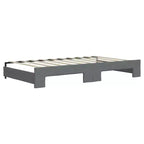 vidaXL Letto a giorno con letto estraibile - Grigio scuro