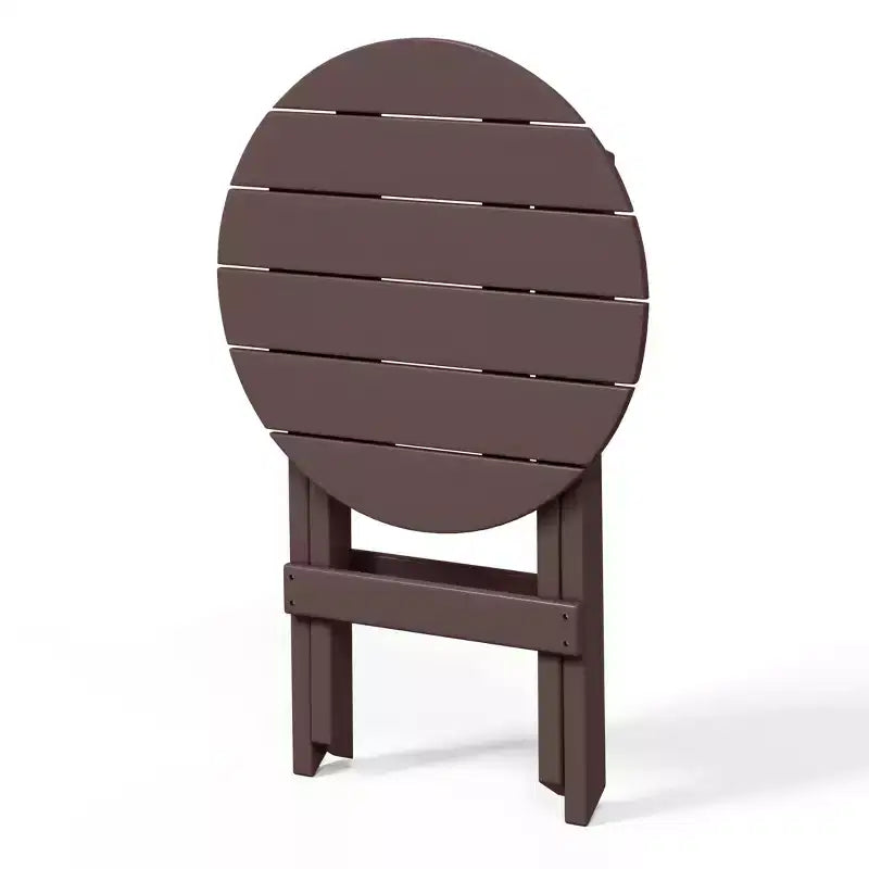 WestinTrends Malibu HDPE Tavolo da Pranzo Rotondo Pieghevole da Esterno da 24,5 Pollici