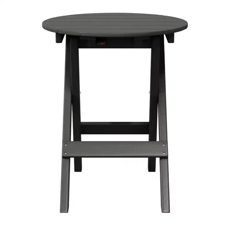 WestinTrends Malibu HDPE Tavolo da Pranzo Rotondo Pieghevole da Esterno da 24,5 Pollici