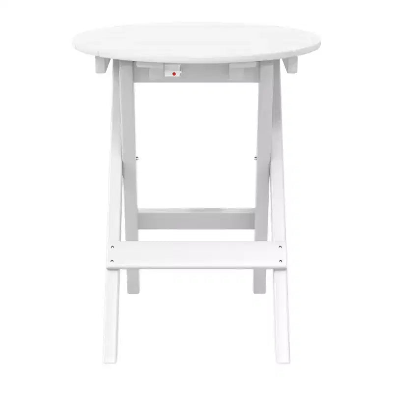 WestinTrends Malibu HDPE Tavolo da Pranzo Rotondo Pieghevole da Esterno da 24,5 Pollici