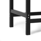 WestinTrends Ashore Tavolo da pranzo quadrato da esterno in HDPE da 36 pollici con foro per ombrellone
