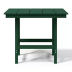 WestinTrends Ashore Tavolo da pranzo quadrato da esterno in HDPE da 36 pollici con foro per ombrellone