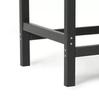 WestinTrends Ashore Tavolo da pranzo quadrato da esterno in HDPE da 36 pollici con foro per ombrellone