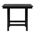 WestinTrends Ashore Outdoor HDPE 36 Square Patio Dining Table with Umbrella Hole