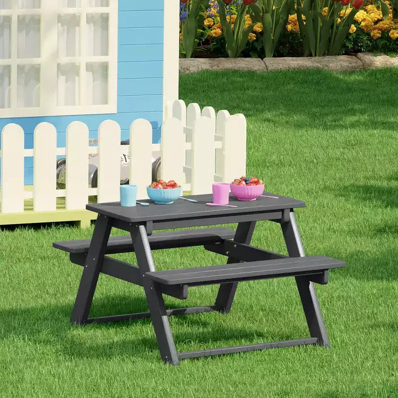 WestinTrends Malibu Tavolo da Picnic per Bambini in Plastica HDPE da Esterno
