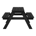 WestinTrends Malibu Outdoor Patio Kids HDPE Plastic Picnic Bench Table