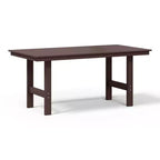 WestinTrends Ashore Tavolo da pranzo rettangolare da esterno moderno in HDPE da 168 cm per 6 persone