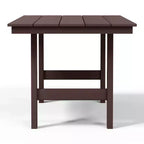 WestinTrends Ashore Tavolo da pranzo rettangolare da esterno moderno in HDPE da 168 cm per 6 persone