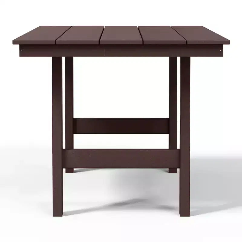 WestinTrends Ashore Tavolo da pranzo rettangolare da esterno moderno in HDPE da 168 cm per 6 persone