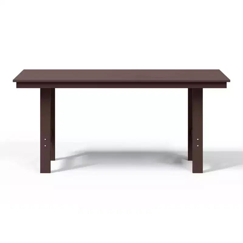 WestinTrends Ashore Tavolo da pranzo rettangolare da esterno moderno in HDPE da 168 cm per 6 persone