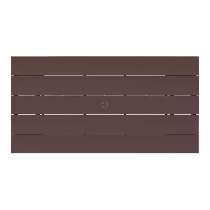 WestinTrends Ashore Tavolo da pranzo rettangolare da esterno moderno in HDPE da 168 cm per 6 persone