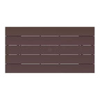 WestinTrends Ashore Tavolo da pranzo rettangolare da esterno moderno in HDPE da 168 cm per 6 persone