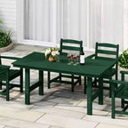 WestinTrends Ashore Tavolo da pranzo rettangolare da esterno moderno in HDPE da 168 cm per 6 persone