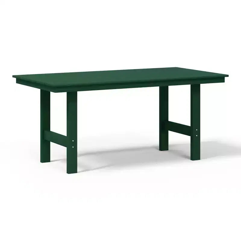 WestinTrends Ashore Tavolo da pranzo rettangolare da esterno moderno in HDPE da 168 cm per 6 persone