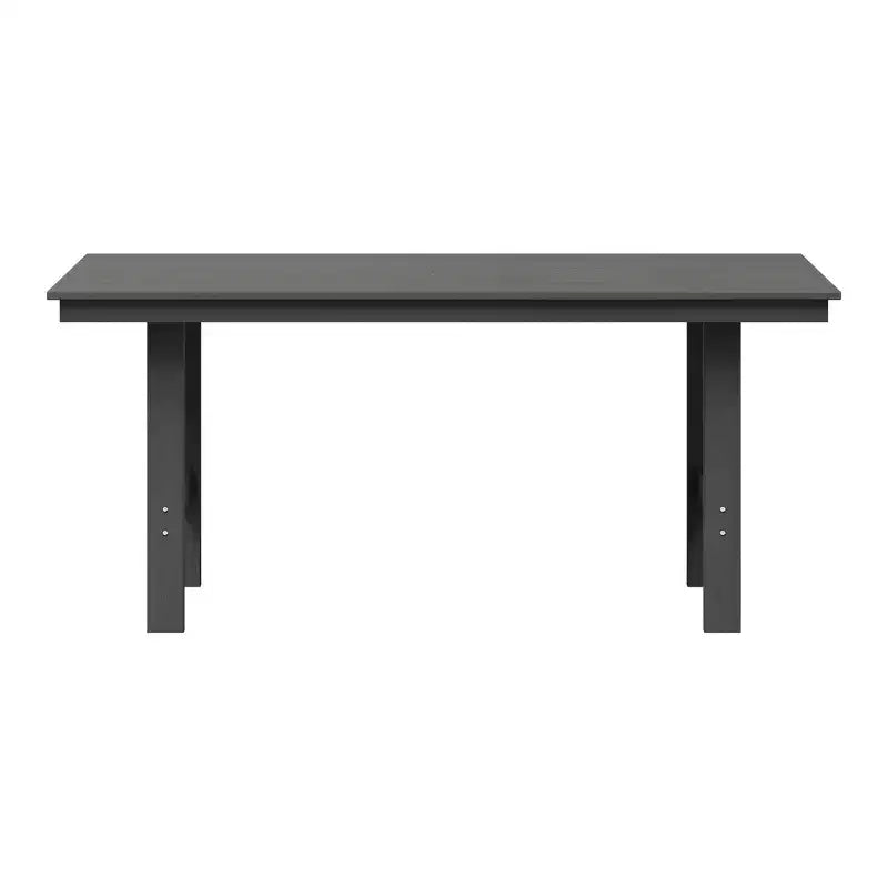 WestinTrends Ashore Tavolo da pranzo rettangolare da esterno moderno in HDPE da 168 cm per 6 persone