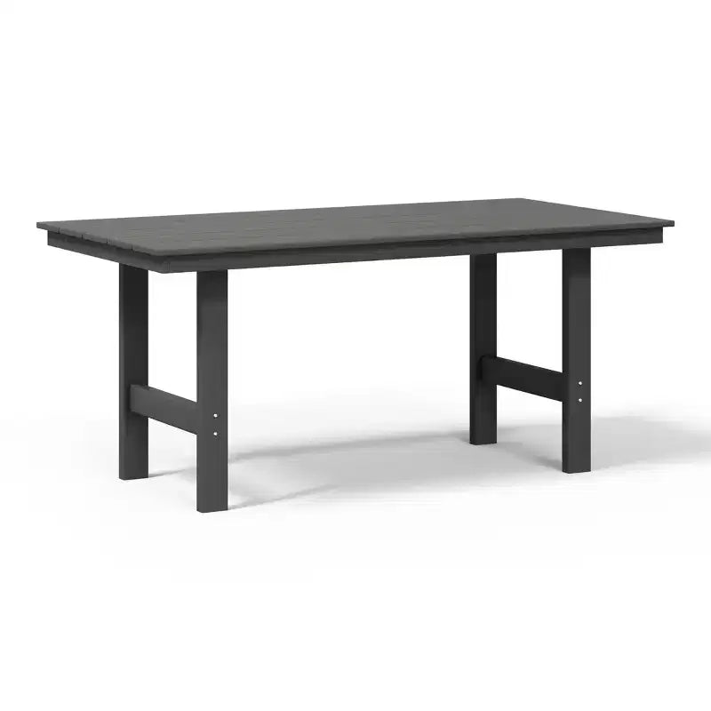 WestinTrends Ashore Tavolo da pranzo rettangolare da esterno moderno in HDPE da 168 cm per 6 persone