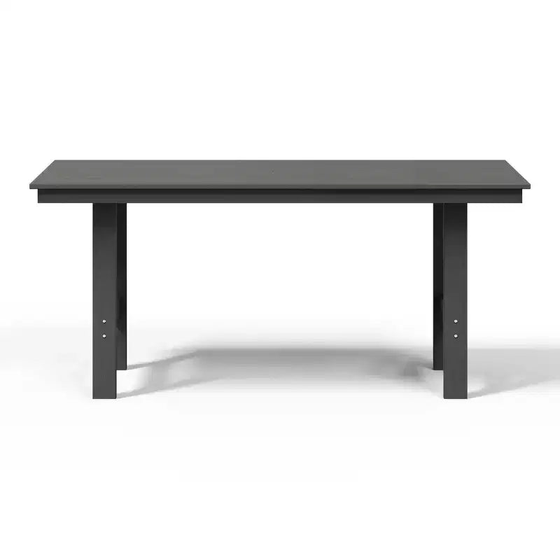 WestinTrends Ashore Tavolo da pranzo rettangolare da esterno moderno in HDPE da 168 cm per 6 persone