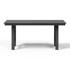 WestinTrends Ashore Tavolo da pranzo rettangolare da esterno moderno in HDPE da 168 cm per 6 persone
