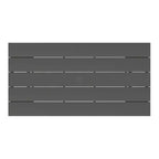 WestinTrends Ashore Tavolo da pranzo rettangolare da esterno moderno in HDPE da 168 cm per 6 persone
