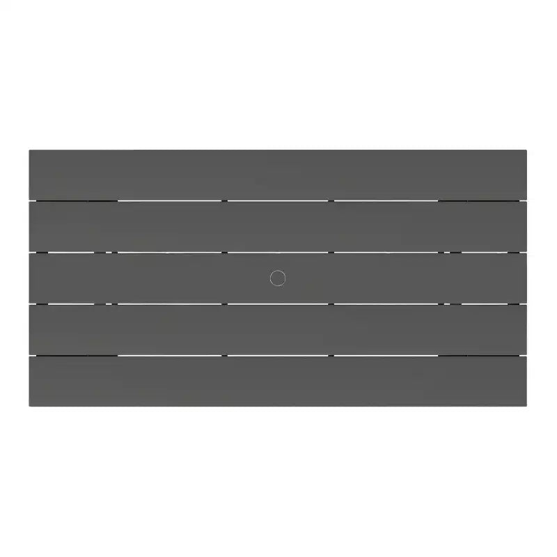 WestinTrends Ashore Tavolo da pranzo rettangolare da esterno moderno in HDPE da 168 cm per 6 persone